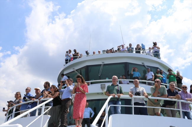 Dev uçak Saros Körfezi'nde batırıldı